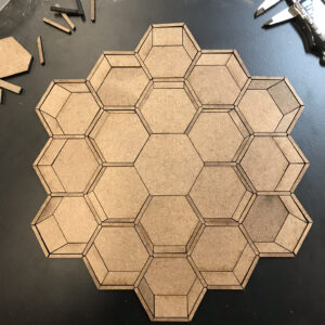 Honeycomb in masonite