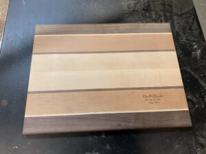 Maple, Walnut & Cherry cutting board